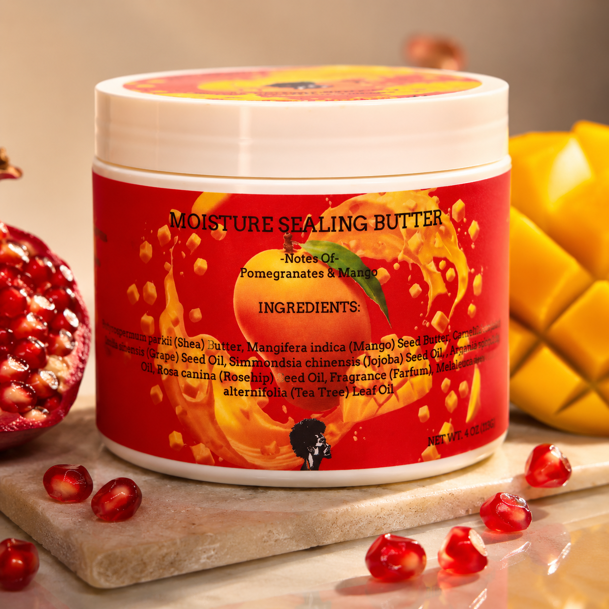 4 Oz. Pomegranate Mango Butter (Limited Edition)