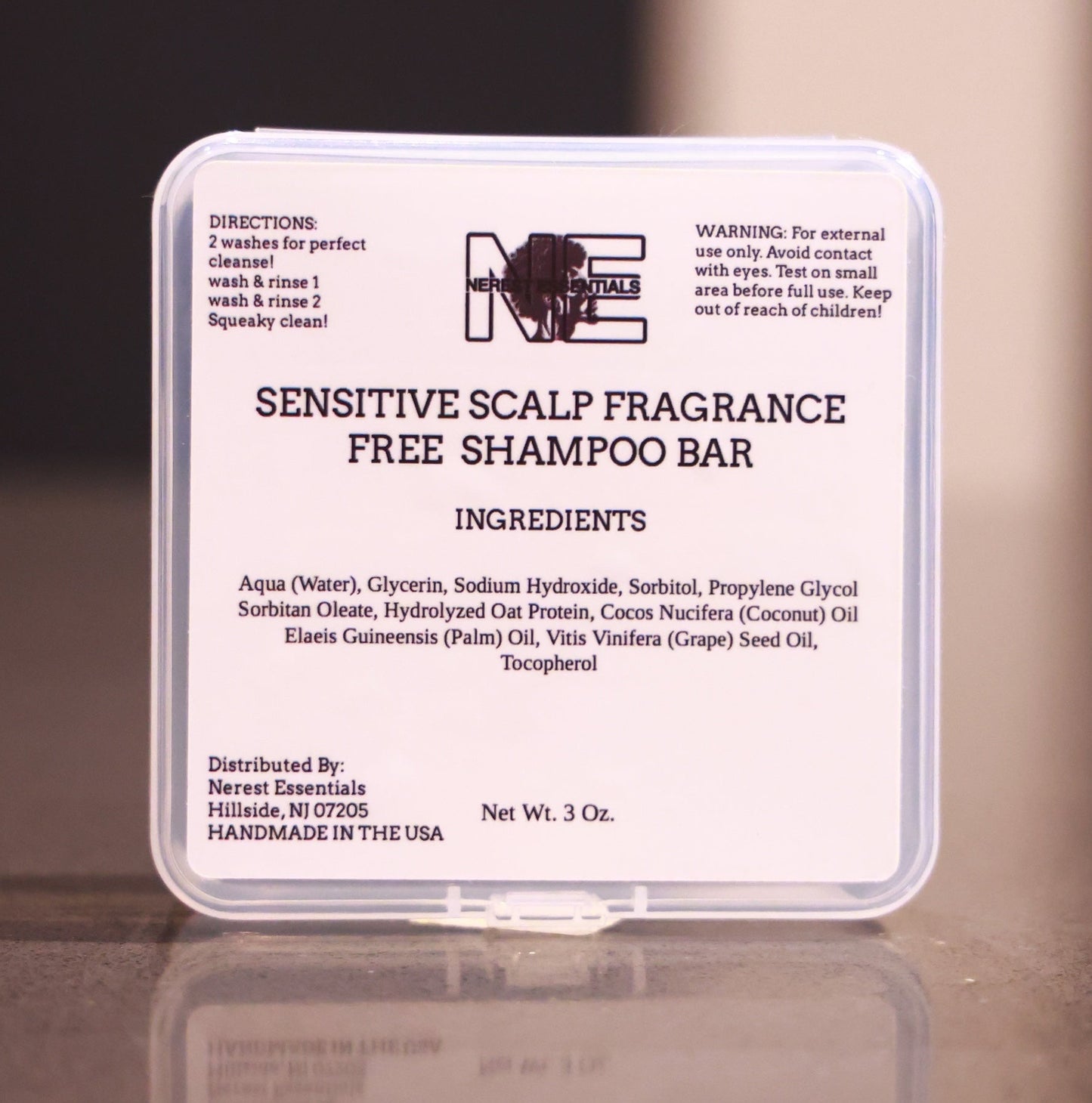 Fragrance Free Shampoo Bar