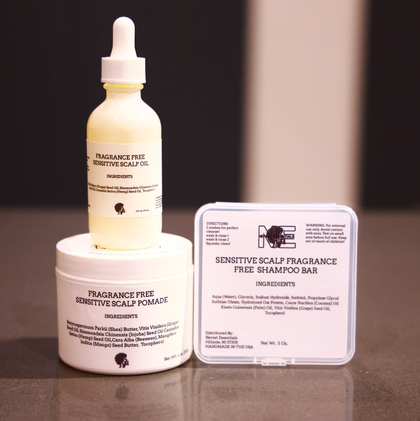 Fragrance Free Pomade Trio