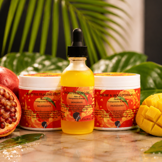 Pom-Mango Butter/Pomade/Oil Trio Kit (Limited Edition)