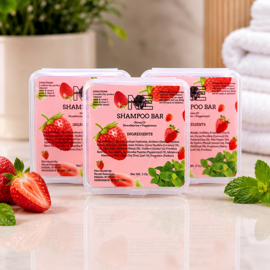 Buy 2 shampoo Bar Get 1 Free (Strawberry Mint)