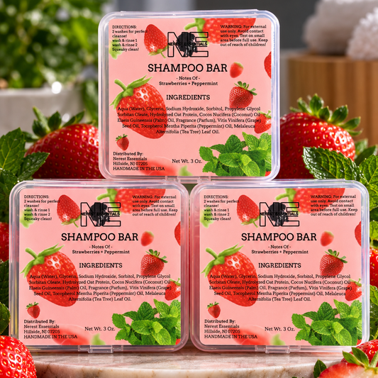 Buy 2 shampoo Bar Get 1 Free (Strawberry Mint)