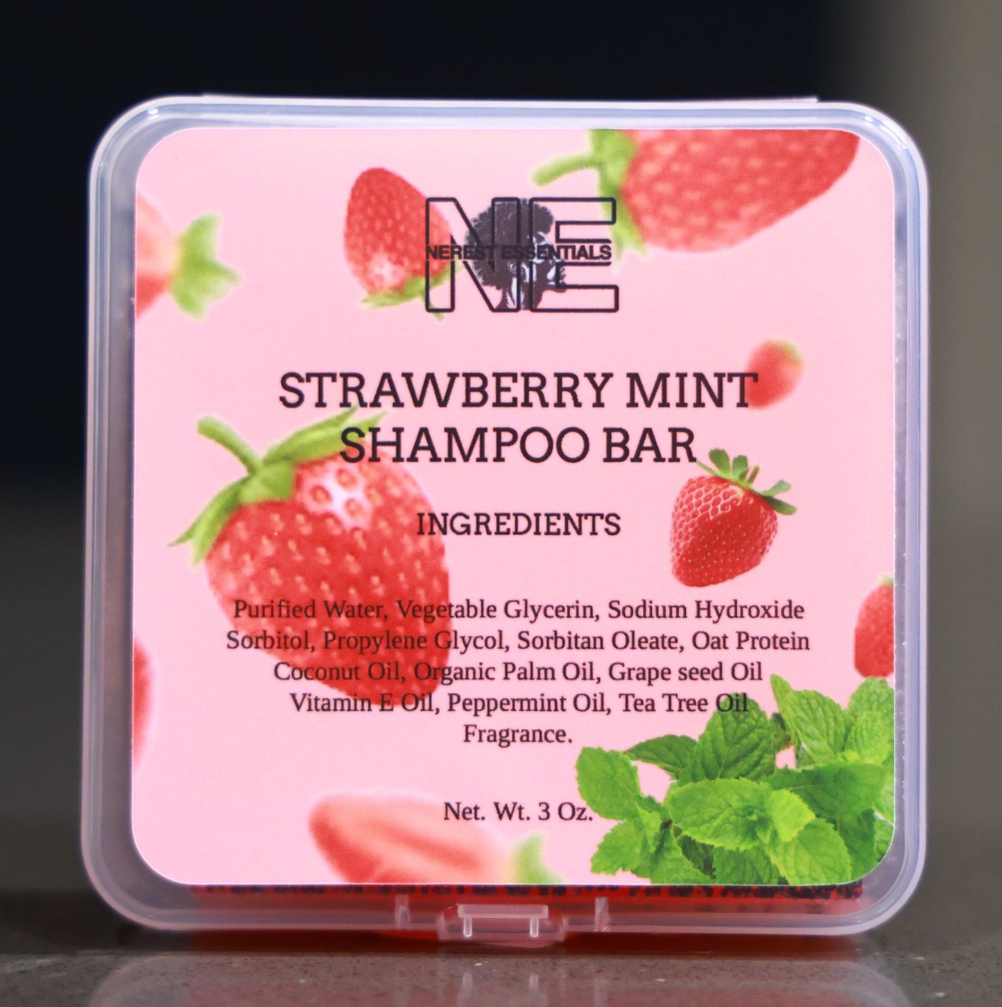 Strawberry Mint Shampoo Bar