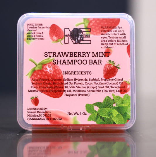 Strawberry Mint Shampoo Bar