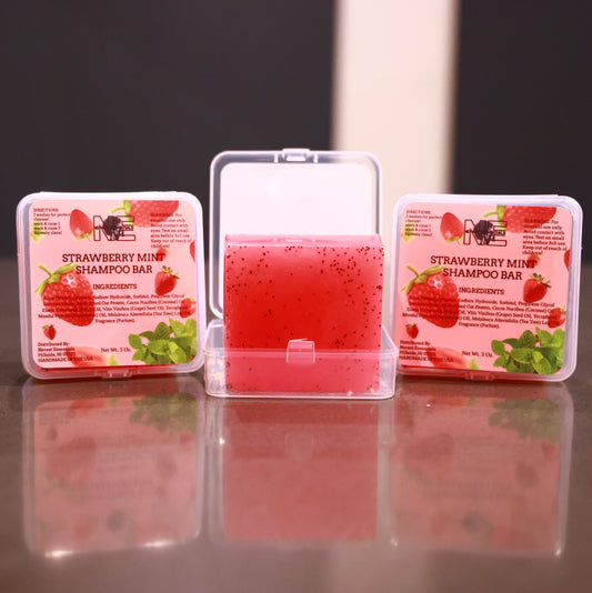 Buy 2 shampoo Bars Get 1 Free (Strawberry Mint)