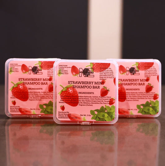 Buy 2 shampoo Bars Get 1 Free (Strawberry Mint)