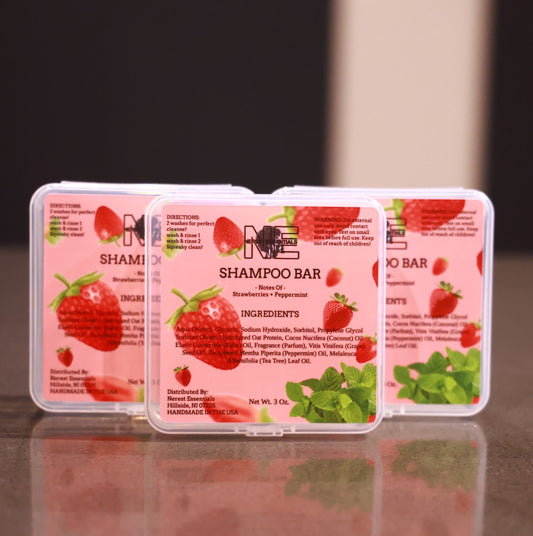 Buy 2 shampoo Bar Get 1 Free (Strawberry Mint)
