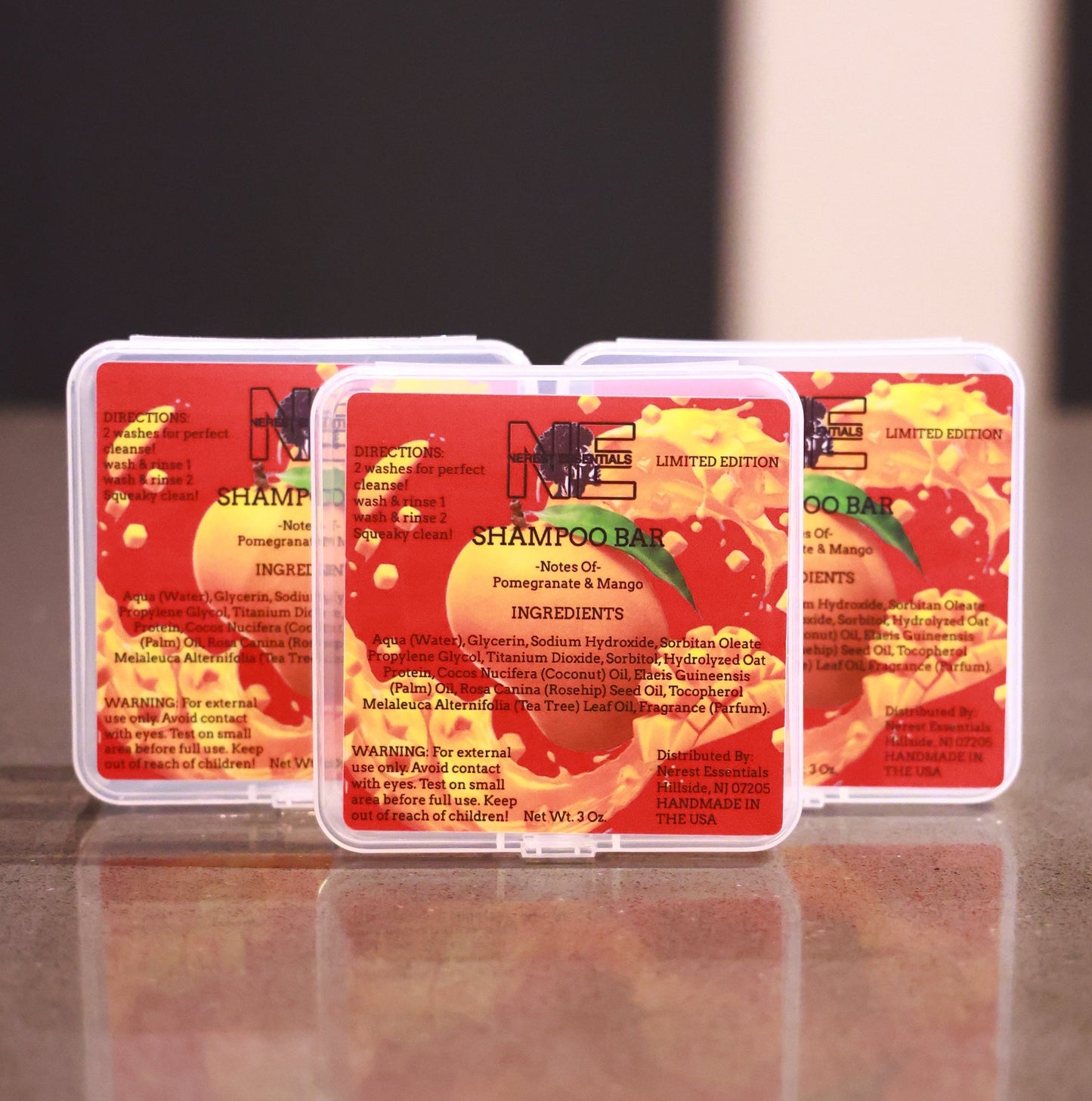 Buy 2 shampoo Bar Get 1 Free / Pom-Mango (Limited Edition)