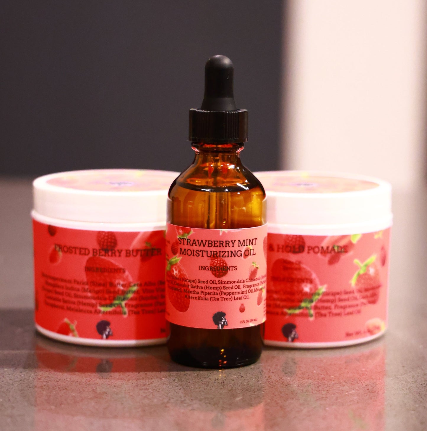 Strawberry Butter/Pomade/Oil Trio